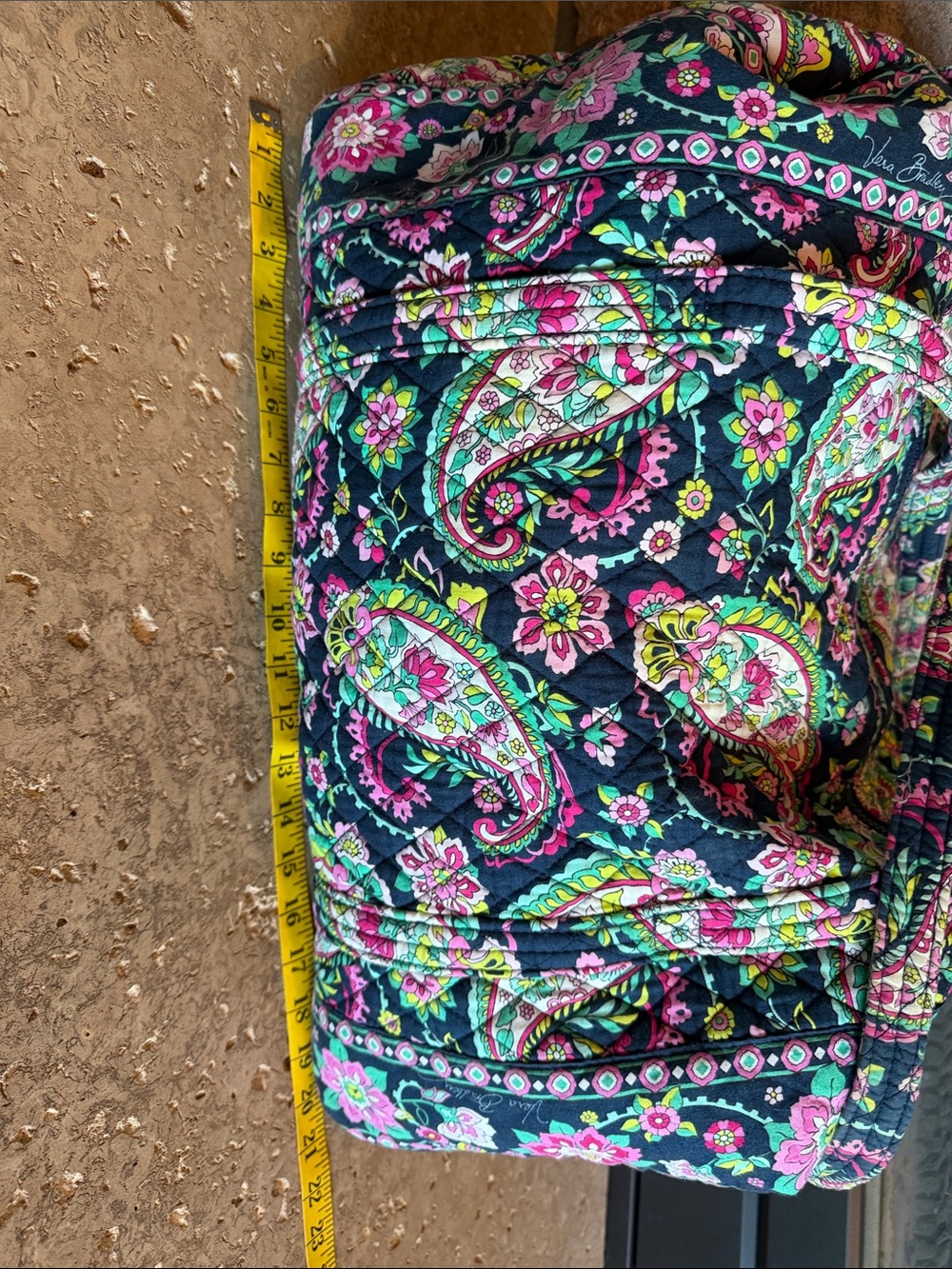 Vera Bradley Retired Petal Paisley Quilted Travel Duffel Weekender Bag sz L - Picture 8 of 8